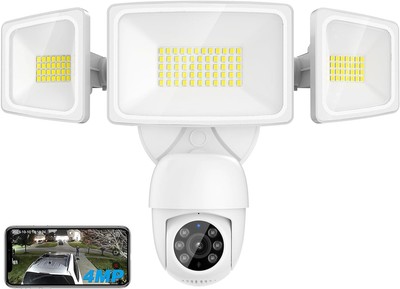 Onforu 2K SmartHome WiFi Outdoor Security Camera Floodlight Combo Pan/Tilt Audio