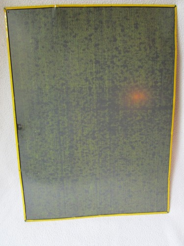 Placa antigua rara organización de seguridad 40,5x30,5 cm amarillo/negro - Imagen 4 de 9