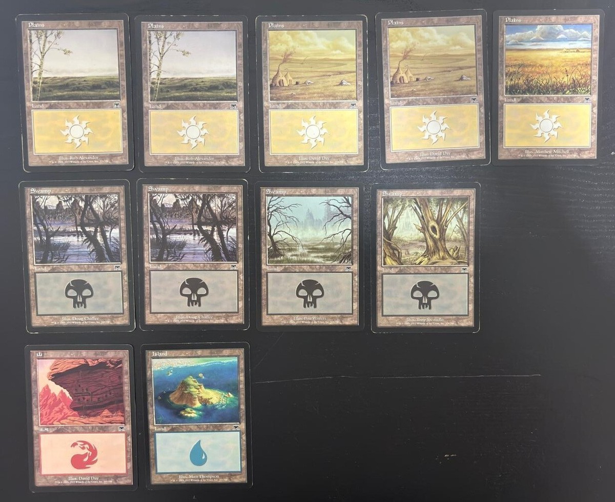 MTG 11X ONSLAUGHT BASIC LANDS LOT ~PLAINS ISLAND MOUNTAIN SWAMP