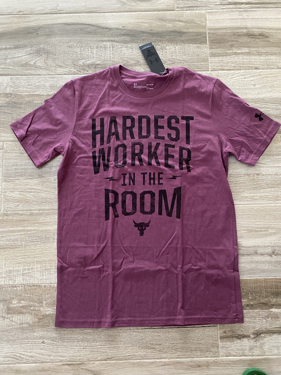UNDER ARMOUR x PROJECT ROCK HARDEST WORKER IN THE ROOM SHIRT