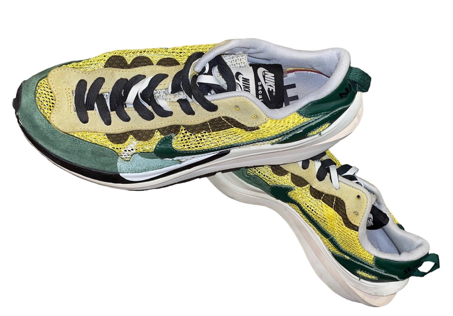 SACAI X NIKE Taglia 10 Nike sacai x VaporWaffle Tour Giallo CV1363 700 *senza scatola originale*