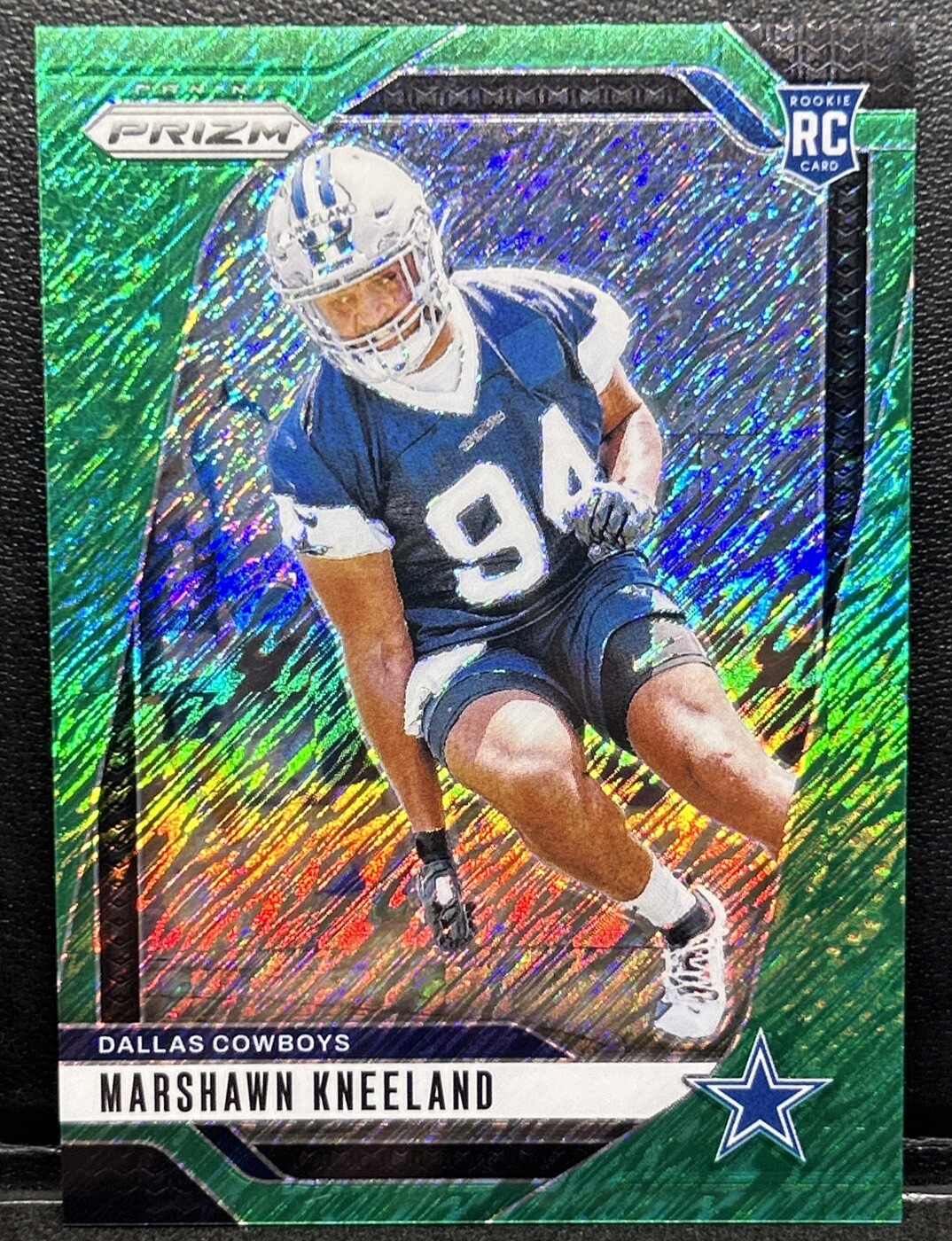 Marshawn Kneeland Rookie -2024 Panini Prizm FOTL RC Green Shimmer #1/5 - Cowboys