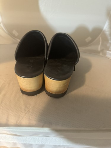 M. Gemi Damen Greta schwarze Wildleder Holz Clogs (Größe EU 39,5 / US 8,5) - Bild 7 von 12