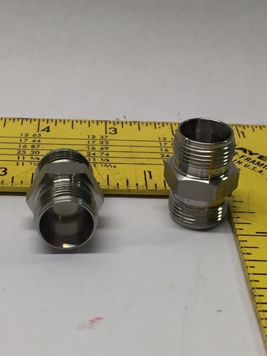 (Lot of 2) Ham-Let Let-Lok 316-NY0 Stainless Steel (SS) 1/2" Male Threaded Union - Picture 2 of 4