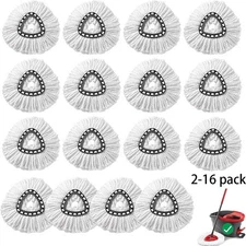 2-16 pcs Replacement Microfiber Mop HEAD For O-Cedar Spin Mop Clean Wring Refill