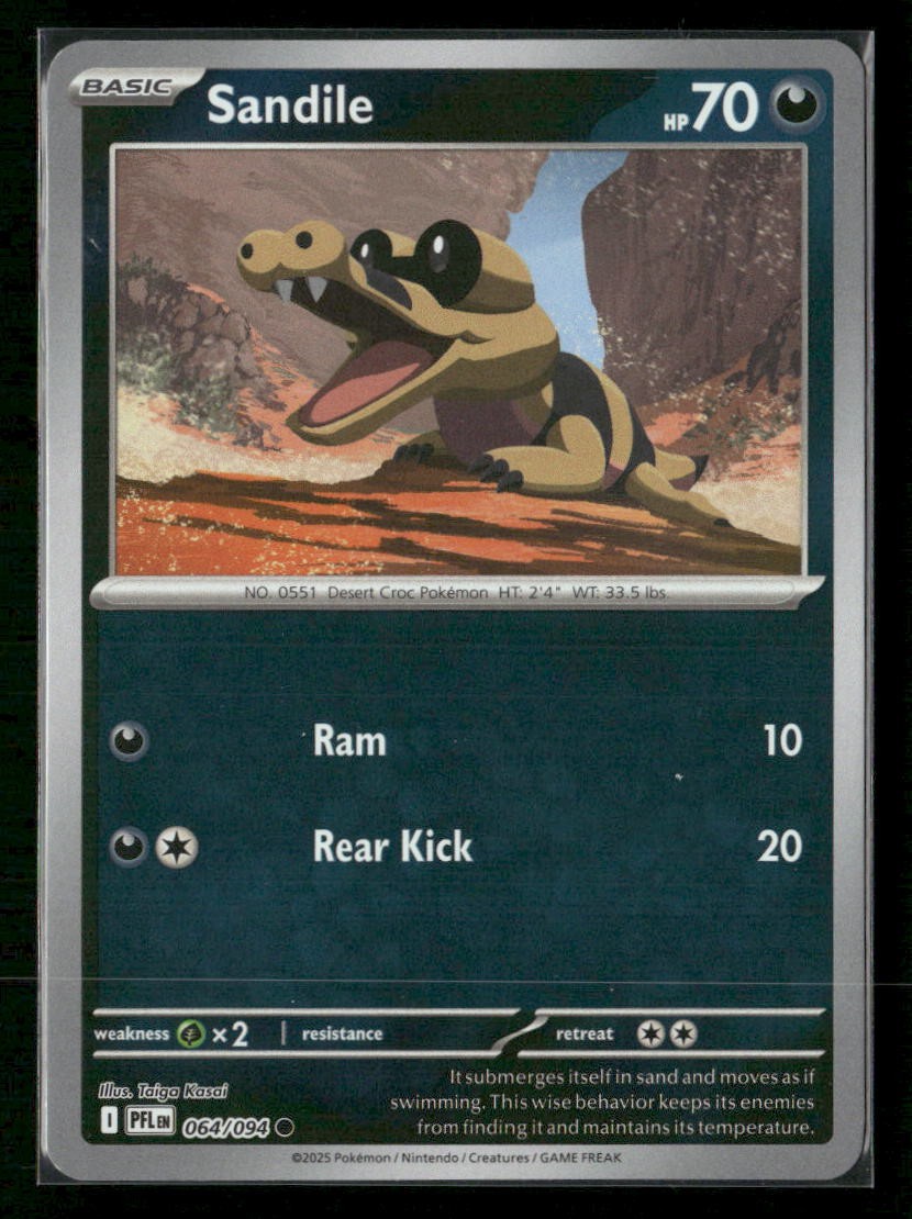 Sandile ME02: Phantasmal Flames 064/094 Reverse Holo NM