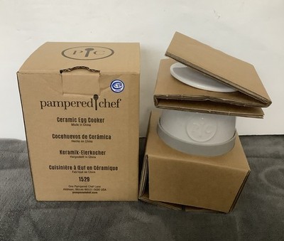 Pampered Chef Ceramic Egg Cooker #1529 New in the Box
