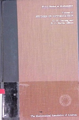 Studies in Optimization: Volume 10 Studies in Mathematics Dantzig, George Bernar