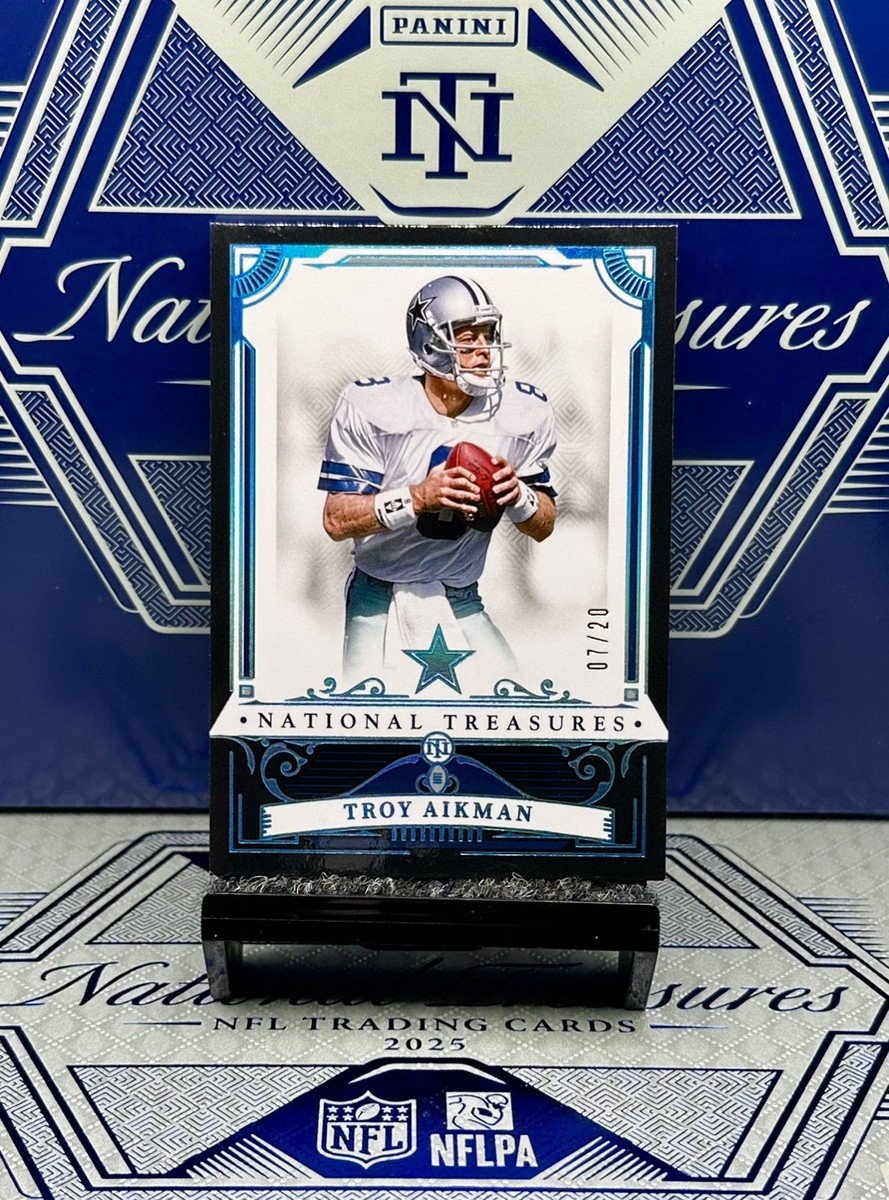 2025 National Treasures Troy Aikman FOTL Midnight Hologram,SSP/20