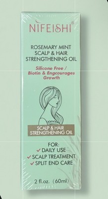 NIFEISHI Rosemary Mint Scalp & Hair Strengthening Oil 2 fl oz Exp 02/2027