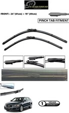 Per Audi A3 2003-2013 Set Spazzole Tergicristallo Anteriori 24" 19" Pinch Tab Fit
