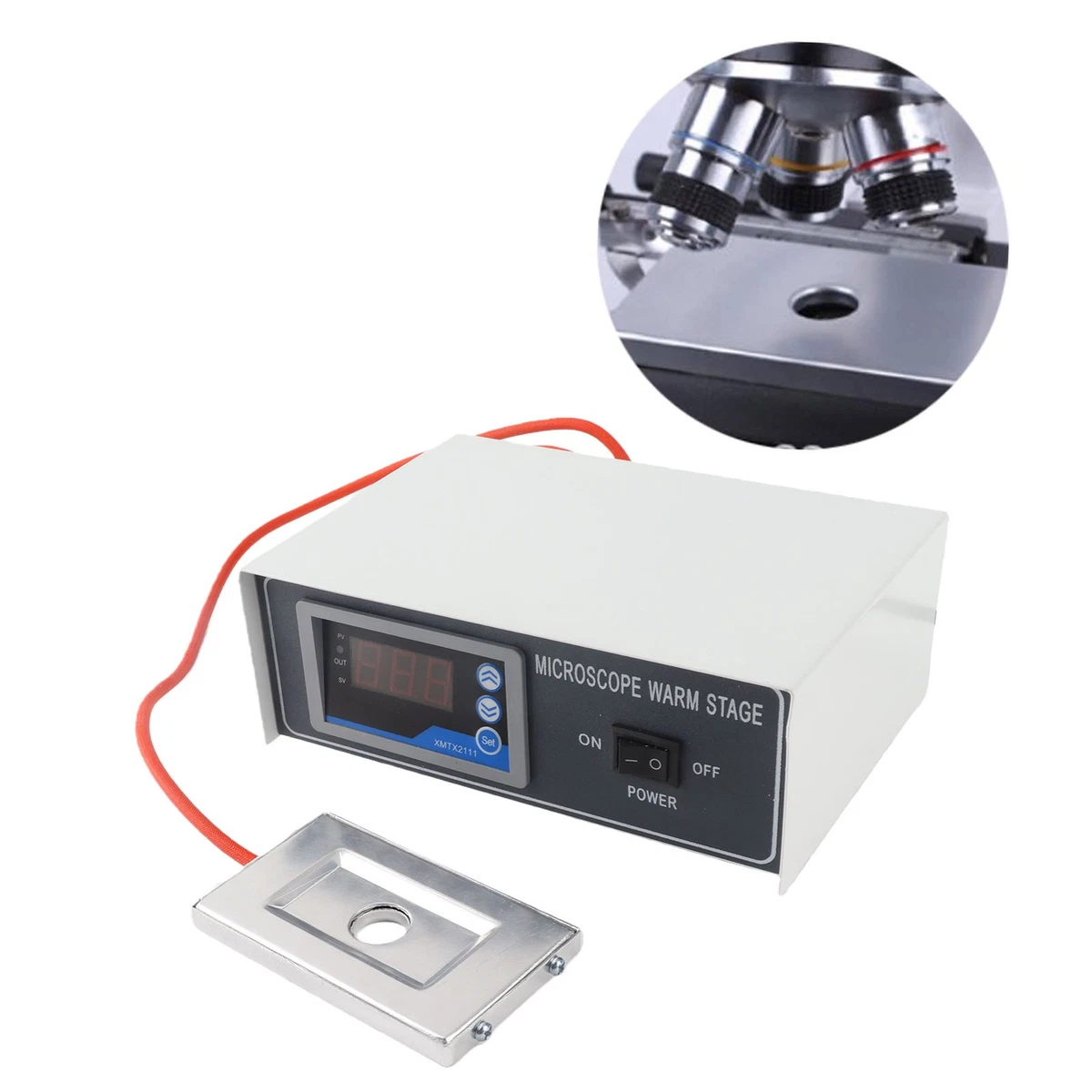 Microscope Temperature Control Stage Digital Heating Plate For Lab Use
