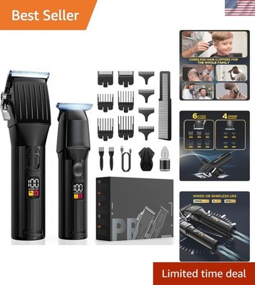 High-Performance Hair Cutting Kit: Professional Clippers & Trimmer for All Ages