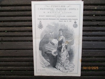 Jubilee National Pledge Song, von E. Newton Lucas, gesungen in West Norwood, 1887