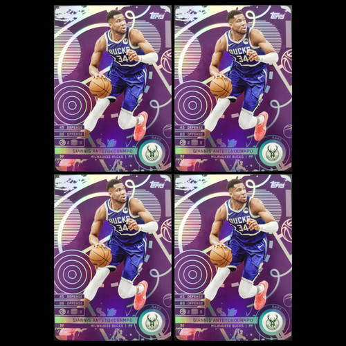 Topps Match Attax Giannis Antetokounmpo #32 Rare Purple 1:32 LOT4 C25 QF24