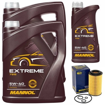Motoröl Set MANNOL Extreme 5W-40 API SN/CH-4 11 Liter + Ölfilter für Mercedes