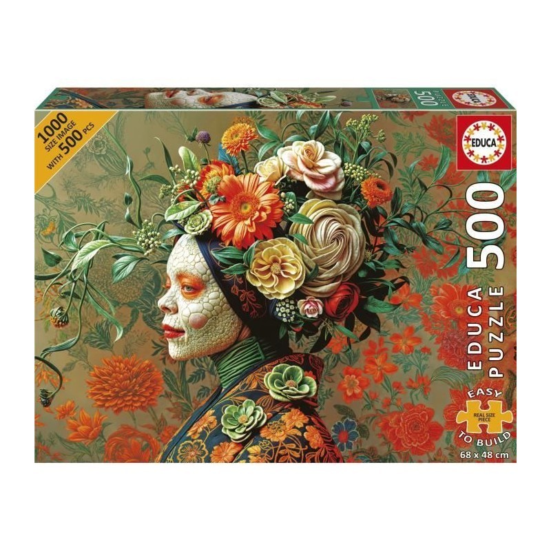Puzzle Educa Reine Lézard 500 pieces pour réduire le stress et déconnecter