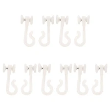 10 Pcs Mosquito Net Hook Pulley Canopy Hanging Hooks Ceiling Curtain Rail