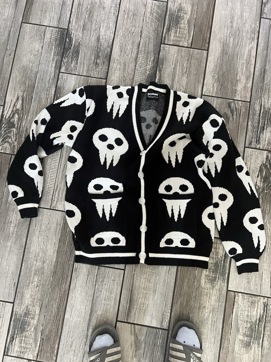 Koikay Steady Hands Reaper Cardigan Skull Size S/M | eBay