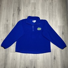 Florida Gators Pullover Fleece 1/4 Zip Sweatshirt Y2k Vintage Blue NCAA College