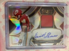 2025 Panini Select EMMITT THOMAS Signature Memorabilia /249 PATCH AUTO KC