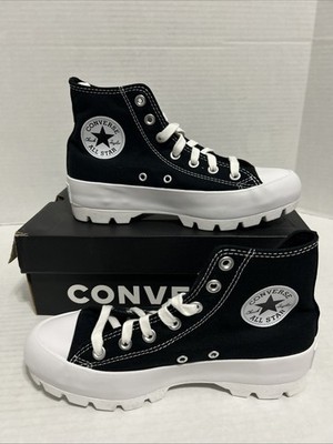 Size 7.5 - Converse Chuck Taylor All Star Lugged High Black W