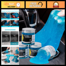 Car Cleaning Gel 4-Pack - Detailing Putty for Dust  Crumb Removal in Vents, Key