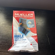 Mueller 4-Way Stretch Ankle Support W/ Removable Straps SM/MD, Moderate Support