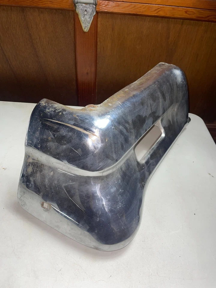 1964 Chevy Impala Bel-Air Biscayne LH Left Driver Front Chrome Bumper End OE - Image 2 of 4