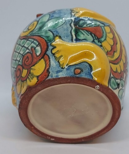 Vogel Design Krug Mexikanische Keramik Einzigartig Neu 7"x7"x6" - Bild 4 von 4