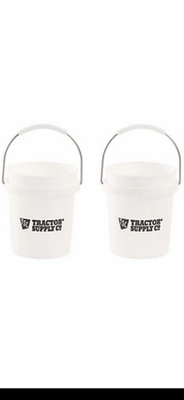 #ad Tractor Supply White Mini Bucket $8.00
