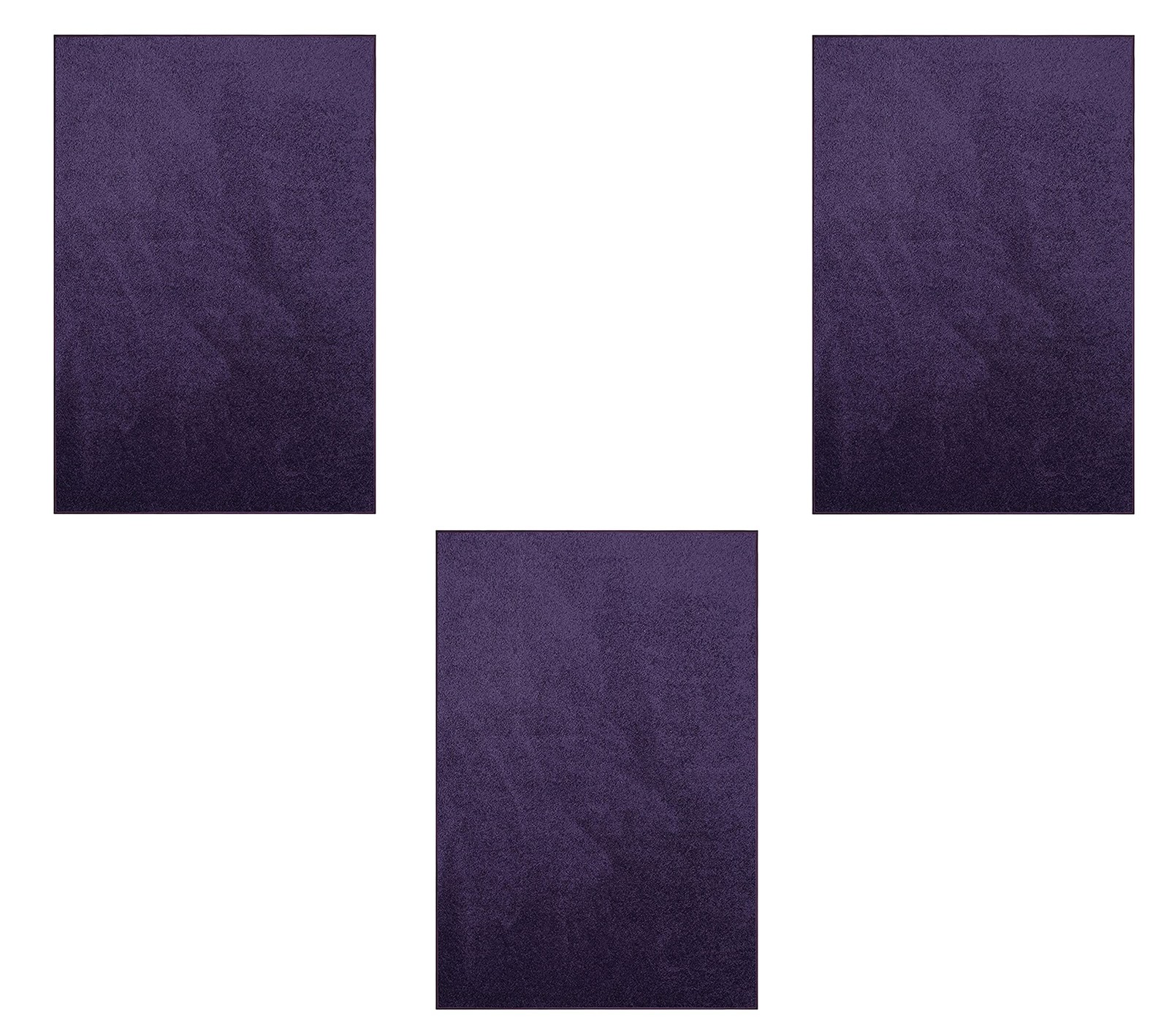 Modern Plush Solid Purple Indoor Outdoor Rug for Stylish Spaces