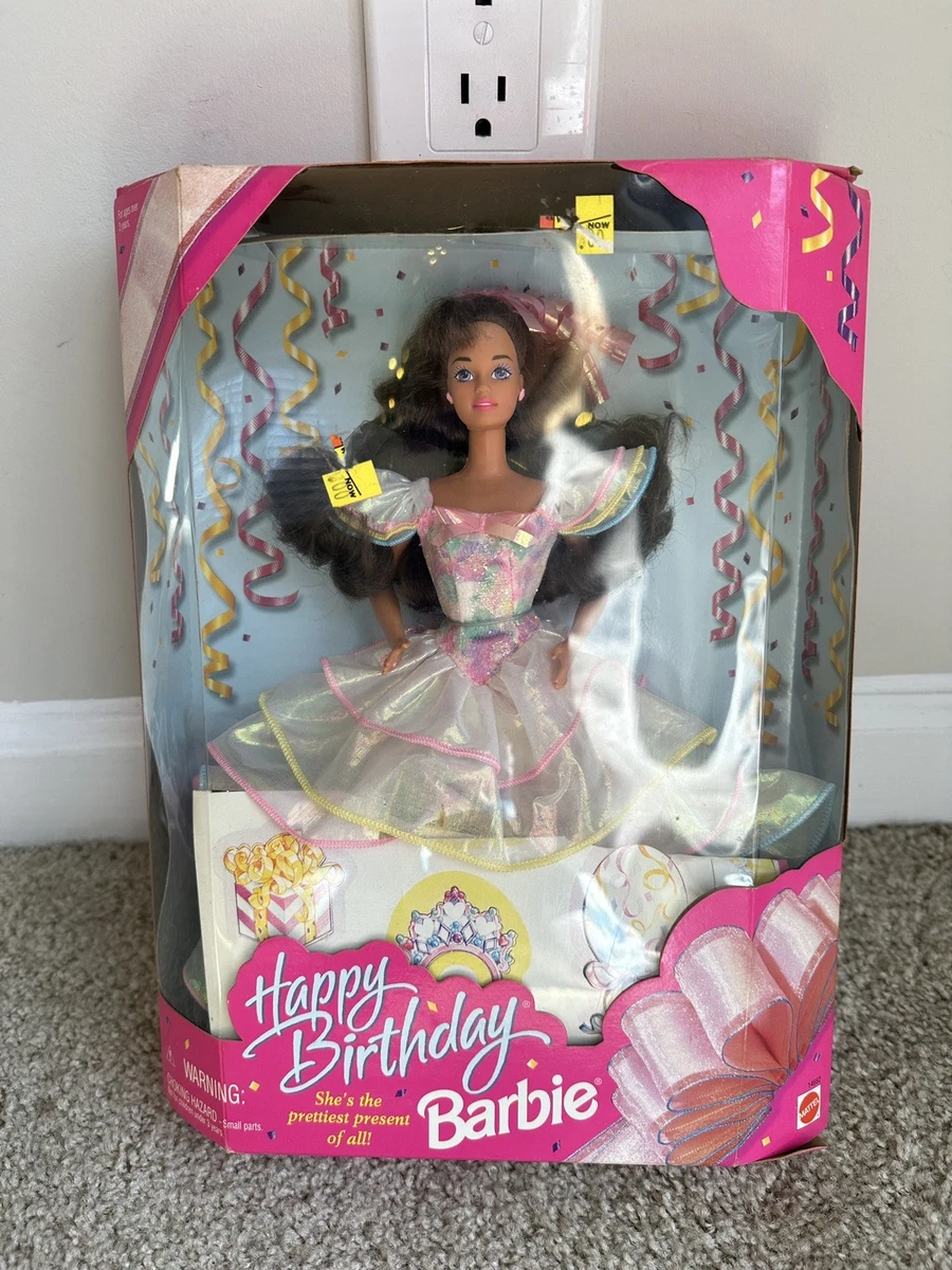 Barbie Happy Birthday 1995 – Brune – Édition Limitée – NRFB – Mattel Malaisie