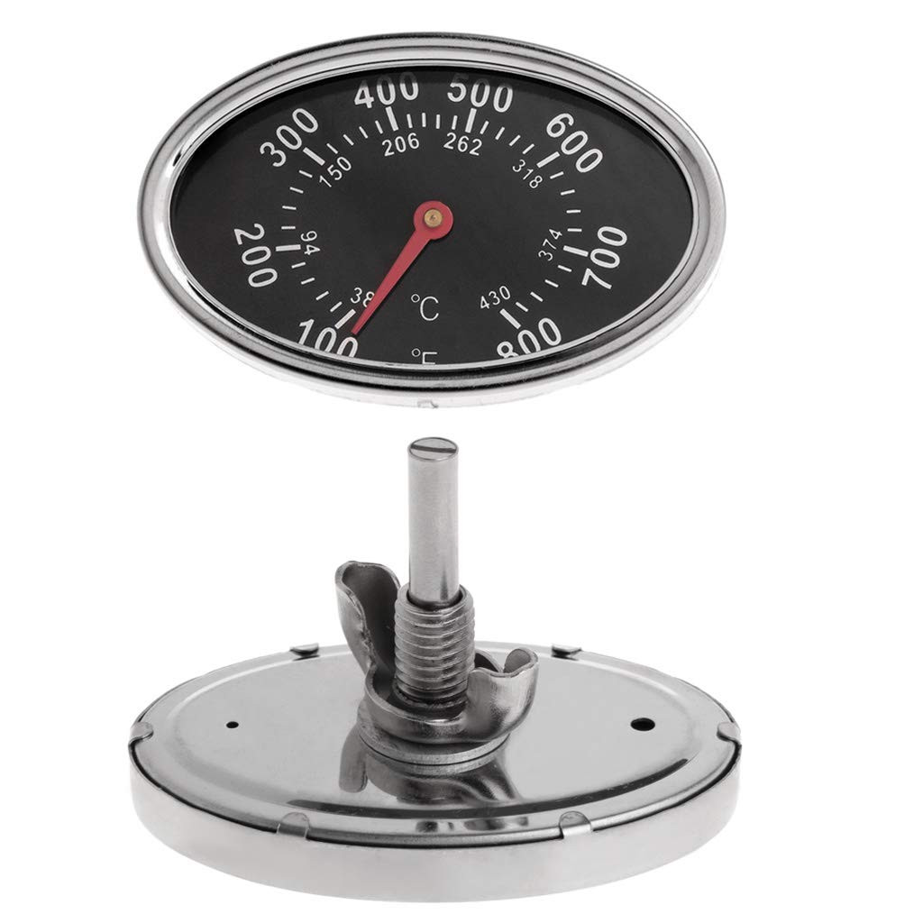 Oval BBQ Pit Smoker Thermometer Gauge Replacement for Brinkmann Aussie Grills