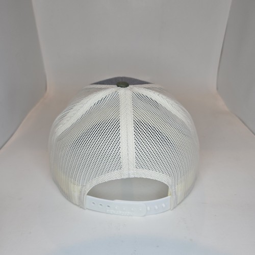 Richardson 115 Adult M/L Gray Olive Low Pro Trucker Snapback Hat Cap - Picture 3 of 7