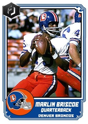 ACEO MARLIN BRISCOE DENVER BRONCOS CUSTOM HAND MADE ART CARD