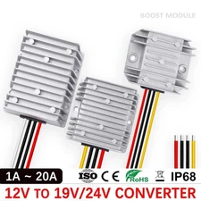 DC Step-Up Converter 12V to 24V 19V 3A 5A 10A 15A 20A Boost Module Car Laptop