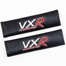 2x Seat Belt Pads Cover Safety Shoulder Pad Carbon Fiber Pads For VXR Red Colour