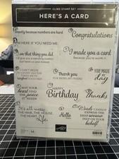 Stampin up stamp set HERE  s A CARD.