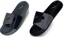 Norty Mens Casual Slide Flat Strap Shower Sandals Summer Comfort Slip On Shoes