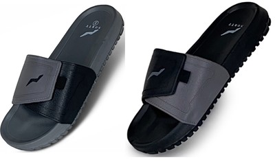 Norty Mens Casual Slide Flat Strap Shower Sandals Summer Comfort Slip On Shoes