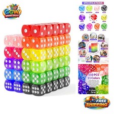 110-Piece Multi-Color Dice Set for Endless Game and Crafting Fun