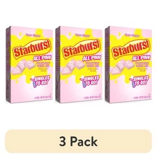 3 Pack Starburst Zero Sugar Drink Mix Singles To Go All Pink Strawberry 6 Ct