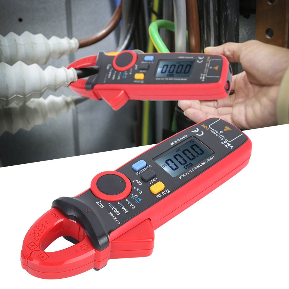 UT210E Handheld Digital Clamp Meter Multimeter Voltage Current Tester With VFC
