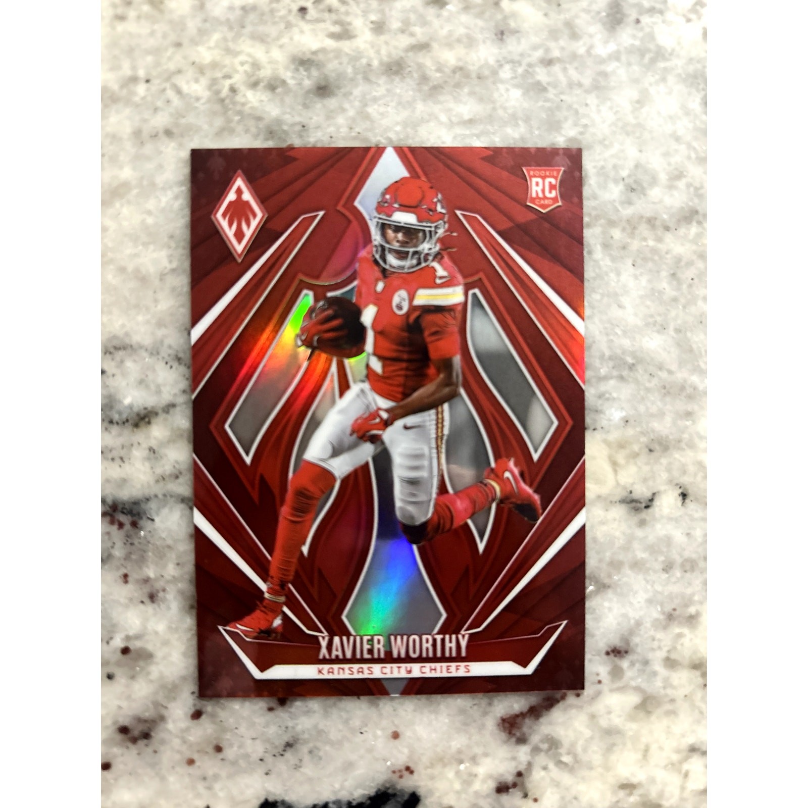 /99 2024 Panini Phoenix #250 Xavier Worthy Red Rookie