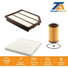 Air Cabin Engine Cartridge Oil Filters (3 Total) Kit For Hyundai Veracruz