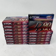 TDK D90 Cassette Tape High Output Lot Of 14 IEC1 Type 1 Audio New  Sealed