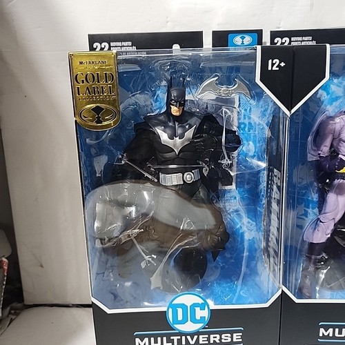 McFarlane BATMAN PURPLE SUIT Cowardly Lot PLATINUM Chase Justice Lord Exclusives - Picture 2 of 9