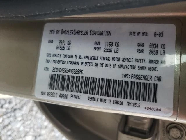 Used Starter Motor fits: 2004 Chrysler Concorde 2.7 Grade A - Image 4 of 4