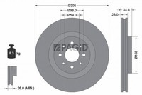 2X Pagid Bremsscheibe 55285NC FüR Alfa Mito Multiair 955AXN1B Tjet 955AXA1B